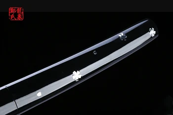 Japonijos nekilnojamojo katana kardai 1045 anglies plieno ninja aštrių samurajus nužudyti bilą O-Ren Ishii s kardas, medinis apvalkalą rankena peilis rekvizitai