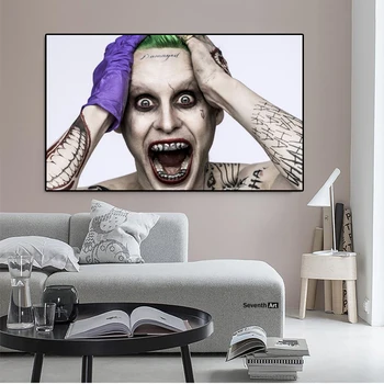 Joker Modernios Sienos Menas Namų Dekoro Tapyba Kambarį Filmo Plakatas Nuotraukas, Joker, Tapyba, Portretas, Plakatų ir grafikos Quadro