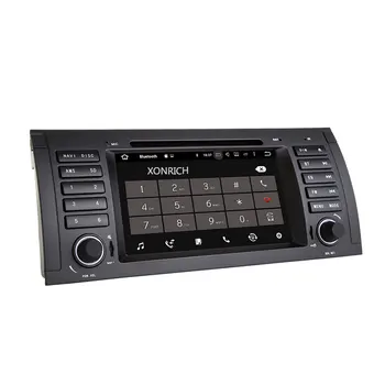 Josmie 1 Din Android 8.1 GPS Radijo Automobilių DVD Grotuvas BMW E39 BMW X5 E53 M5 Multimeida Navigacijos Audio Stereo Galvos Vienetas Ekranas