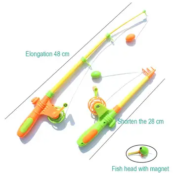 Karšto Parduoti 6PCS Vaikų Magnetinio Žvejybos Žaislas Plastiko Žuvų Lauko, Patalpų Įdomus Žaidimas Kūdikių Vonia Su meškere Žaislai -17