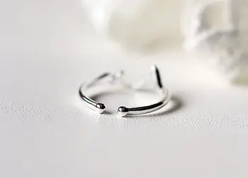 Karšto parduoti mados paprastos konstrukcijos moterų 925 sterlingas sidabro ponios'finger žiedai, juvelyriniai dirbiniai didmeninė moterys gimtadienio dovana