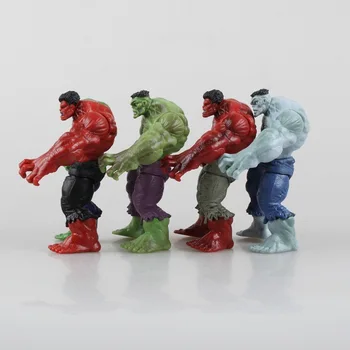 Keršytojas 2 Hulk junginys raudona mėlyna žalia PVC MODELIS veiksmų skaičius, Žaislai 4pec/set