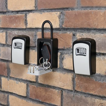 Keybox Lock Seifo Lauko Sienos Mount Jungimo Apsauga Slaptažodžiu Paslėpti Raktai Talpinimo Saugumo Seifai, Home Office