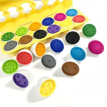 Kidzlane Spalvų Kiaušinių Komplektas - Vaikiška Žaislai - Švietimo Color & Numerio Atpažinimo Įgūdžių Mokymosi Žaislas - Velykiniai Kiaušiniai