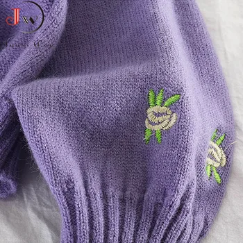 Kietojo Prarasti Moterų Megztinis Atsitiktinis Mados ilgomis Rankovėmis Megzti Trumpas susagstomi megztiniai Gatvės Rudens Žiemos Megztinis Traukti Femme