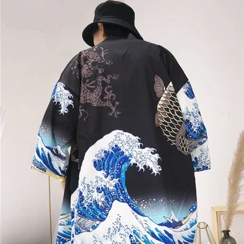 Kimono megztinis vyrams Japonijos obi vyrų yukata vyrų haori Japonų samurajus drabužių, tradicinių Japonų drabužių AA001