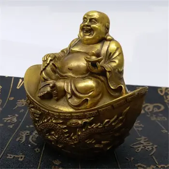 Kinijos Vario Turto YuanBao Laimingas Juoktis Maitrėjos Budos Dragon 