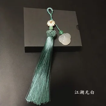 Kinijos vėjo atkurti senovės būdų Kinijos suknelė sagė kutas pakabukas hanfu apykaklės gamtos sagės priedai