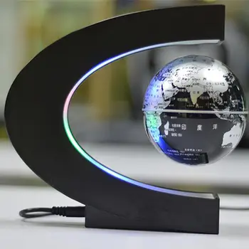 Kuulee LED Nakties Šviesos Plūduriuojantis Pasaulyje Magnetic Levitation Šviesos Antigravity idėjų Lempos Skiedra Juodas Kamuolys, Skirtas Namų Dekoro Dovanos