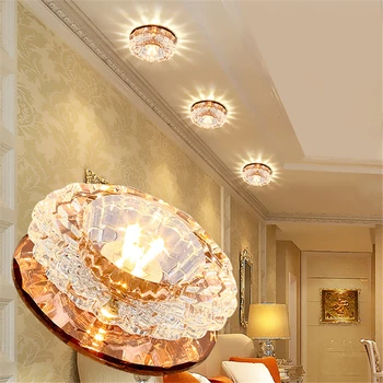 Kūrybos Gėlių Formos Kristalų LED Downlight Šiuolaikinės 3/5 Galia Energijos Taupymo Eilėje Šviesos Veranda, svetainė Miegamasis Viešbutyje