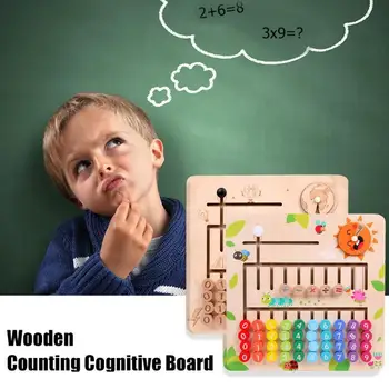 Kūrybos Matematikos Žaislai Daugiafunkcį Mediniai Skaičiavimo Pažinimo Valdybos Montessori Žaislas Kūdikiui Švietimo Žaislas Ankstyvo Mokymosi Žaislai Vaikas