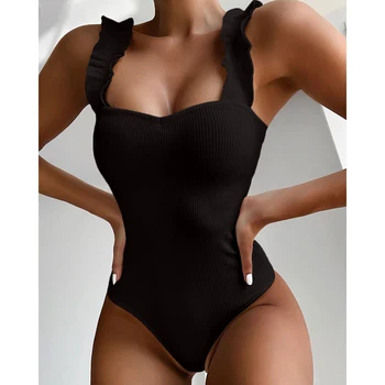 LAWEHXF Juoda Vieno Gabalo Bikini Moterų Stora montavimo Vasaros maudymosi Kostiumėliai, Maudymosi Kostiumai, Moterims Susiėmę Brazilijos Maudymosi 2021
