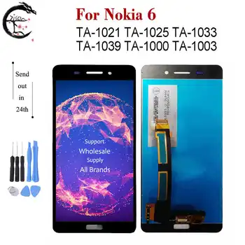 LCD Nokia 6 TP-1021 TA-1025 TA 1033 1039 1000 1003 LCD Ekranas Touch 