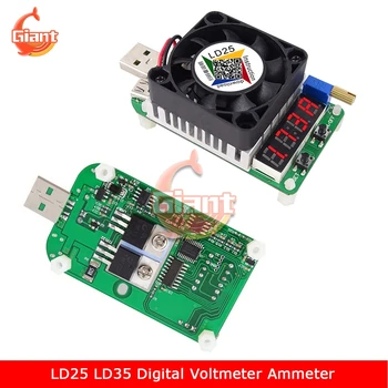 LD25 LD35 Digital Voltmeter Ammeter USB Elektroninis Apkrovos Rezistorius Testeris Išleidimo Baterijos Reguliuojamas Srovės ir Įtampos Matuoklis