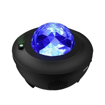 LED Muzika Dangaus Projekcija Lempa USB jungtį Belaidžio ryšio Balso Kontroliuojamos Sky Star Ocean Žvaigždėtą Naktį, Šviesos, Scenos Šviesos