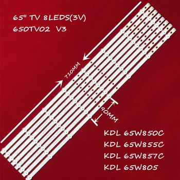 LED juosteles SONY 65 TV KDL-65W850C KDL-65W859C KDL-65W855C KDL-65W857C KDL-65W805 T650HVF05 650TV02 V3 CX 65S03E01