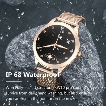 LIGE Naujas Smart Watch Moterų Mados Stebėti Širdies ritmą, Miego Stebėjimo IP68 Vandeniui Sporto Ponios Smartwatch 
