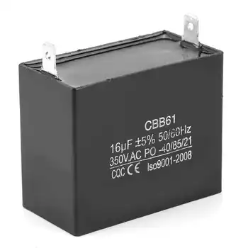 Laboratorinis Maitinimo šaltinis CBB61 Variklis Veikia Pradžios Kondensatorius Generatorius CQC 350V AC 16uF 50/60 hz Reguliuojamas Perjungimo Galia