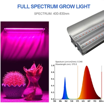 Led Augti Phytolamp Augalai Su Dviem Juostelėmis Viso Spektro Led Grow Light Hydroponics Led Sodo Augalų Lempos Augalai, Gėlės