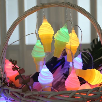 Ledų 3D Lempos Pasakų Žibintai LED Girliandą String Žiburiai Kalėdų Medžio Šviesos Grandinė, Šalies Lauke, Vaikų, Miegamojo, Dekoracijos, Dovanos
