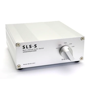 Lusya 5 Įvesties Ir 1 Išvesties Lossless stereo garso šaltinio signalo pasirinkimas perjungimo splitter su RCA T0195