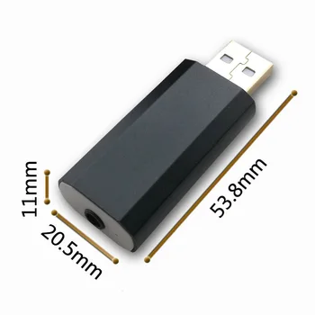 Lusya ES9018K2M USB Portable VPK HIFI USB Išorinio Garso Kortelių Dekoderis SA9123 32 bitų 192kHZ Už Amp T0015
