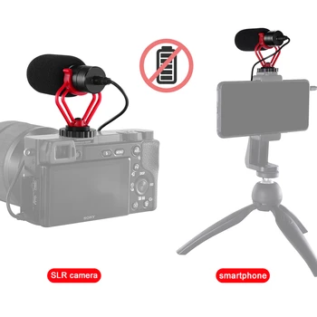 MAMEN KT-G3 Profesinės Įrašymas Mikrofonas Su amortizatorius 3.5 mm Sąsaja DSLR Kamera DV Telefono Vlog Įrašymas