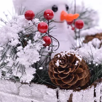 MYBLUE 2vnt/Komplektas Kalėdų Polistirolas, Papuošalai Kalėdų Senelis Sniego Lėlė Statulėlės Sodo Šiaurės šalių Namų Kambario Dekoro Priedai