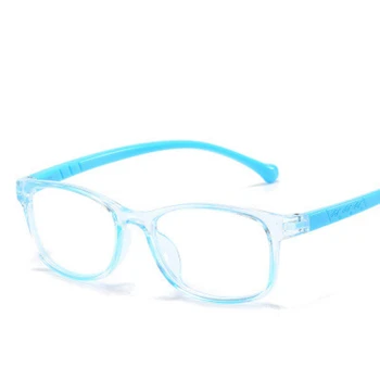 Madingų skaidrus anti-mėlyna šviesa akiniai vaikams 