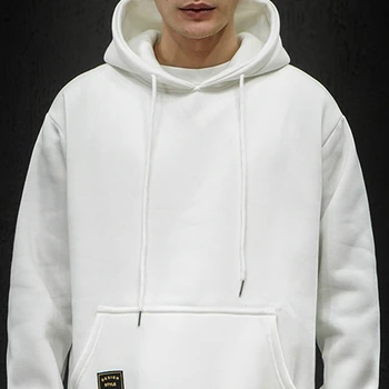 Mados Balta Hoodies Mens Pavasario Gobtuvu Palaidinės Vyras Priežastinis Streetwear Kietas Vyras Bliuzono Harajuku Viršų