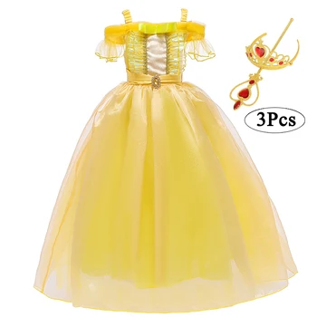 Mados Mergaičių Suknelė Princesė Suknelė, Vaikams, Suknelės Mergaitėms Kostiumas Šalis Cosplay Gražuolė Princesė Dress Vaikų Drabužiai