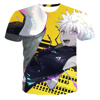Mados Naujų Vasaros Marškinėlius Vyrų 2020 HunterX 3D Spausdinimo vyriški T-Shirt Kvėpuojantis Streetwear Spausdinimo Anime Marškinėliai Vyrams XXS-6XL