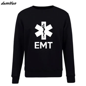 Mados Vilnos Hoodie EMT EMS Paramedic greitosios Medicinos Pagalbos Paslaugas Vyrų Megztinis Palaidinukė Hip-Hop Kailis Viršūnes Streetwear