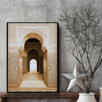 Maroko Architektūros Šiaurės Plakatas Sienos Meno Tapybos Drobės Šiuolaikinės Plakatai Ir Spausdina Sienos Nuotraukas Kambarį Neįrėminti