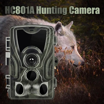 Medžioklės Kamera 4g Takas Kameros HC-801A 16MP 1080P Foto Spąstus 0.3 s Sukelti laukinės Gyvūnijos infraraudonųjų spindulių kamera Chasse skautų Dropship