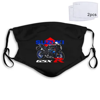 Mens Classic Suzuki Gsxr Racinger Black Print Vyrai Prekės Įdomių Vyrų ir Moterų Nagų Kaukė Filtras