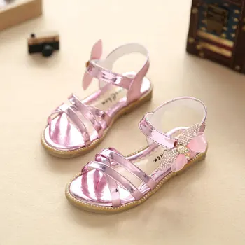 Merginos princesė sandalai 2021new vasaros cirkonio vaikų laisvalaikio bateliai vaikų šalis batus, minkštas padas, dydis 27 ~ 37