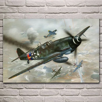 Messerschmitt Bf 109 Luftwaffe karinių orlaivių fantazijos kambarį dekoro ir namų sienos meno dekoro medžio rėmo audinio plakatai KL591