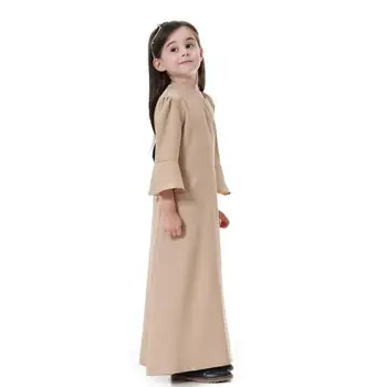 Mielas Musulmonų Vaikų Abaja Vaikai Ilgos Suknelės Mergina Maxi Suknelė Skraiste, Chalatai Kimono Jubah Ramadanas Artimuosiuose Rytuose, Arabų Islamo Apranga