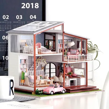 Mielas Šeimos Namas Miniatiūriniai Lėlių Lėtas Laikas Loft Villa Mediena 