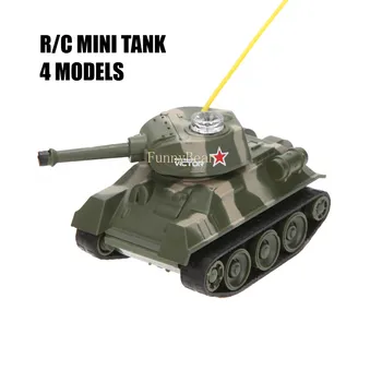 Mini 4CH RC Radijo VS Tankas Nuotolinio Valdymo Kišenėje Sunkvežimių R/C Žaislai Bokštelio Sukimosi Stryker LED Šviesos Vaikas Karinės Greitai Veikia