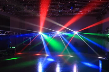 Mini Led Voras šviesos 8X10W RGBW Juda Galvos Artimosios Šviesos 8 akis, led judančios galvos, DJ poveikis apšvietimas, baras, naktinis klubas