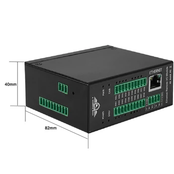 Modbus TCP Master ir Slave Paramos Impulsų Skaičiavimo Ethernet Nuotolinio IO Modulio Skaitmeninių Įėjimų duomenų gavimas