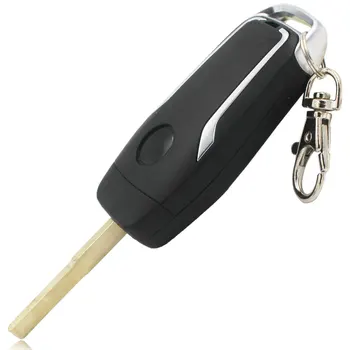 Modifikuotas Lankstymo apversti Smart Remote Key 4+1/5 Mygtuką Apversti Užbaigti Klavišą 433MHZ 4D63 Mikroschemą Ford Focus, Fiesta HU101 Pūko Peilis