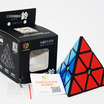 Mofangge X-man Bell Magnetinio Pyramin Magic Cube Qiyi Trikampis Kubo Greičio Įspūdį Švietimo Žaislai Vaikams Cubo Magico