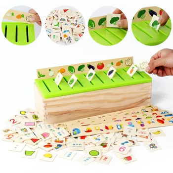 Montessori Ugdymo Mediniai Žaislai Vaikams Anksti Matematikos Žinių Klasifikavimo Pažinimo Atitikimo Lauke Dovanos Vaikams