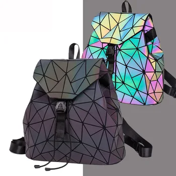Moterims, kuprinės, geometriniai šviesos maišelį, kuprinę už paauglės, holografinis Kuprinė Mokyklos ponios 2020 maišelį sankaba ir piniginės