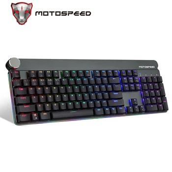 Motospeed GK81 Belaidžio Žaidimų Klaviatūra RGB Apšvietimu Slim104 Klavišus Mechaninė Klaviatūra