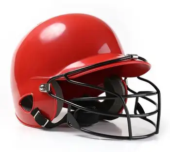 Mounchain Unisex Beisbolo Šalmas Kvėpuojantis Ausis, Veidą, Visišką Apsaugą Beisbolo Saugos Šalmas Galvos Apsauga - juoda, raudona, mėlyna