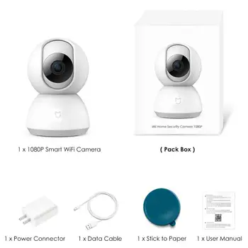 NAUJAS Xiaomi Stebėjimo Kamerą Saugumo WiFi Ip Namų Mijia 360 Kampu 1080P CCTV Vaizdo Smart Pan-tilt Versija Naktinio Matymo Vaizdas